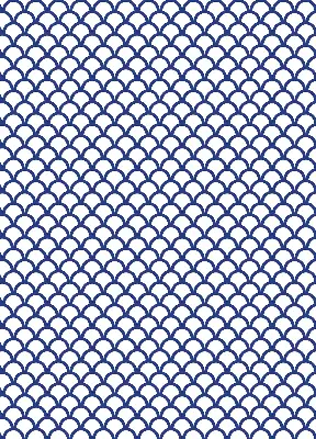 Fensterrollo in der Farbe Blaue Schuppen