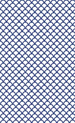 Fensterrollo in der Farbe Blaue Schuppen