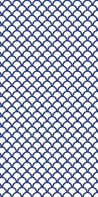 Fensterrollo in der Farbe Blaue Schuppen