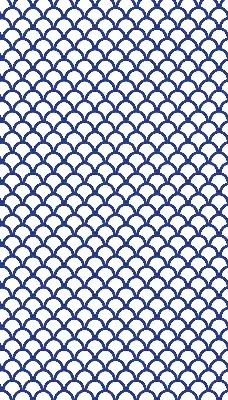 Fensterrollo in der Farbe Blaue Schuppen
