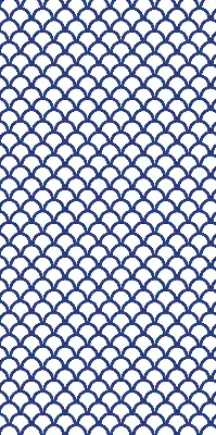 Fensterrollo in der Farbe Blaue Schuppen