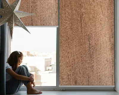 Fensterrollo aus Holz für den Innenbereich
