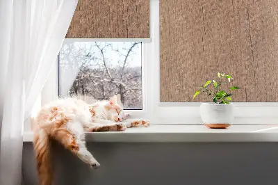 Fensterrollo aus Holz für den Innenbereich