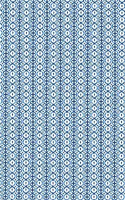 Fensterrollo mit blauem Formenmuster
