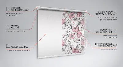 Rollo Fenster mit Motiv von Blütenknospen am Baum