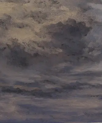 Rollo Fenster mit Motiv gemalter Himmel