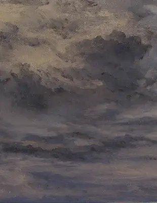 Rollo Fenster mit Motiv gemalter Himmel