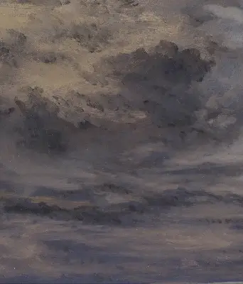 Rollo Fenster mit Motiv gemalter Himmel