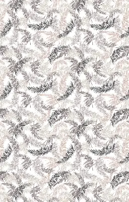 Fensterrollo mit Pflanzenblätter-Motiv