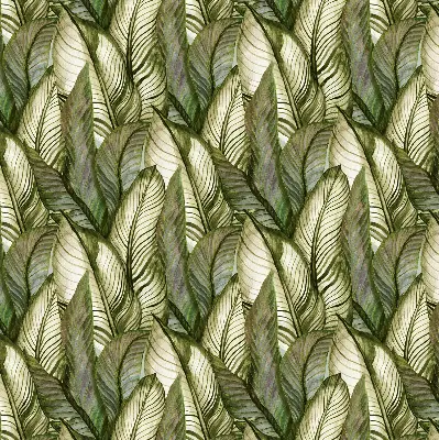 Fensterrollo mit Blättermotiv
