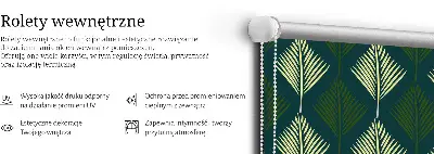 Fensterrollo mit Pflanzenmotiv