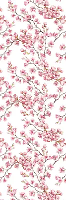 Rollo Fenster mit Motiv von rosa Blütenblättern eines Baumes