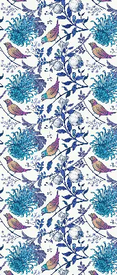 Fensterrollo mit Motiv blaue Baumblüten