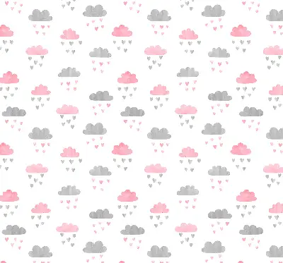 Fensterrollo mit rosa und grauen Wolken