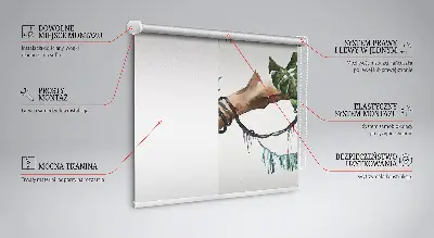 Rollo Fenster mit dem Motiv Geparden auf einem Ast