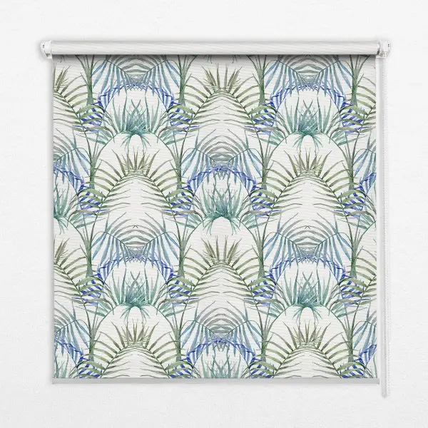 Fensterrollo für den Innenbereich mit Motiv bunte Blätter