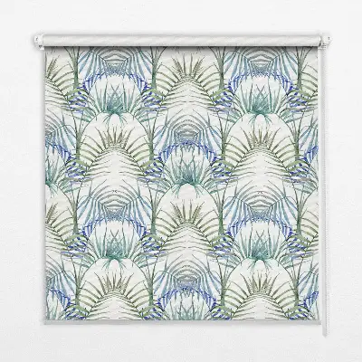 Fensterrollo für den Innenbereich mit Motiv bunte Blätter