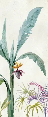 Fensterrollo mit exotischem Naturmotiv