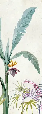 Fensterrollo mit exotischem Naturmotiv