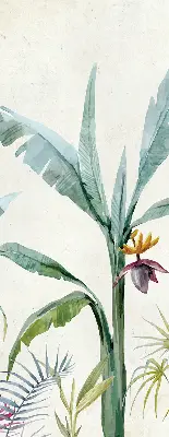 Fensterrollo mit exotischem Naturmotiv