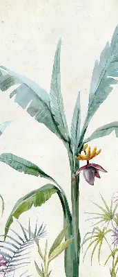 Fensterrollo mit exotischem Naturmotiv