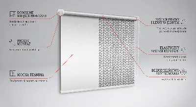 Fensterrollo in der Farbe Weißtanne