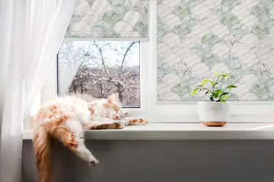 Fensterrollo in halbkreisform