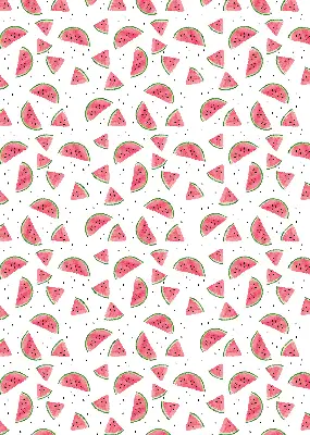 Rollo für Fenster mit Wassermelonenmuster