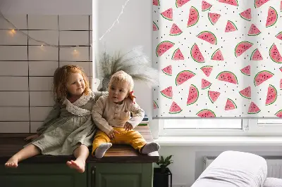 Rollo für Fenster mit Wassermelonenmuster