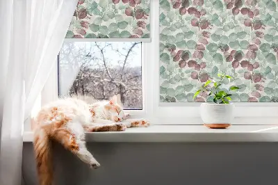 Fensterrollo mit Efeu-Motiv