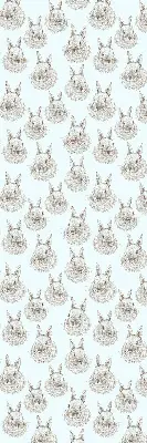 Fensterrollo mit Kaninchenmotiv