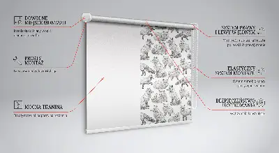 Fensterrollo für den Innenbereich in der Ausführung Graufüchse