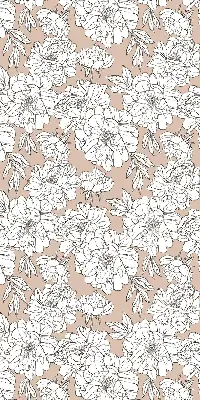 Rollo mit Motiv gezeichnete Blumen