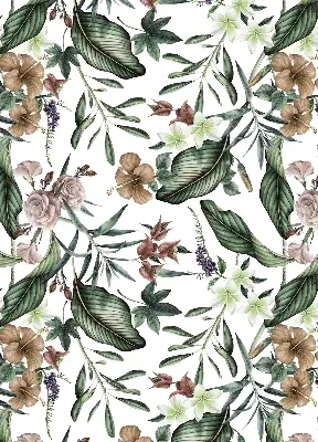 Fensterrollo mit dem Motiv Exotische Natur