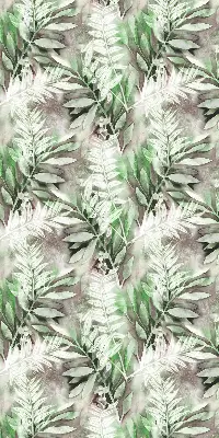 Fensterrollo für den Innenbereich mit glänzendem Blättermotiv