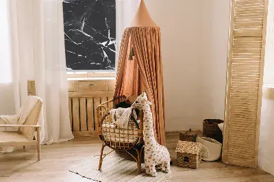 Rollo in schwarzer Marmoroptik