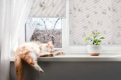 Rollo für Fenster im Design Planeten