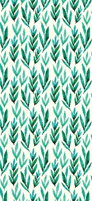 Fensterrollo mit Pflanzenmotiv