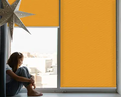 Rollo für Fenster in der Farbe Dunkelorange
