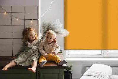 Rollo für Fenster in der Farbe Dunkelorange