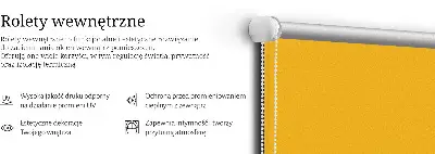 Fensterrollo in der Farbe Orange