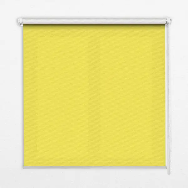 Fensterrollo in der farbe gelb