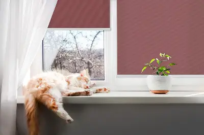 Fensterrollo für den Innenbereich in der Farbe Rotwein
