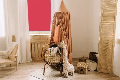 Fensterrollo in der Farbe Rot