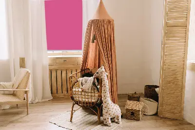 Fensterrollo in der Farbe Rosa