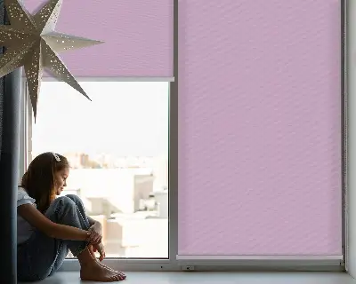 Fensterrollo für den Innenbereich in der Farbe Rosa