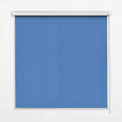 Fensterrollo in der Farbe Blau
