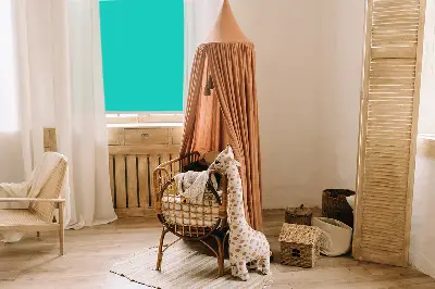Rollo in der Farbe Türkis
