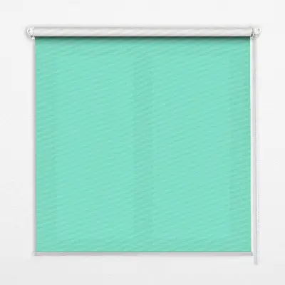 Fensterrollo in der Farbe Türkis