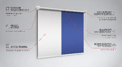 Fensterrollo in der Ausführung Marine
